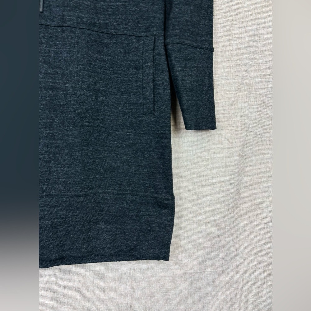 Prana merino blend sweatshirt dress charcoal grey size xs - Picture 4 of 15